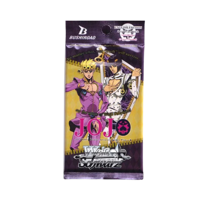 weiss schwarz jojo booster box Jojo's Bizarre Adventure Golden Wind Hello Japan Stone Ocean with this booster pack Weiss Schwarz: Premium Booster Pack:
